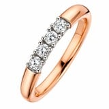R&C R&C Ring Signature Alliance 18k Bicolor met diamant RIN5107-4-18RG-PW