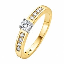 Blush Blush ring 14k bicolor met zirkonia 1125BZI