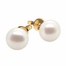 HuisCollectie HuisCollectie Oorstekers 18K geelgoud met zoetwaterparel 8.5mm 613604