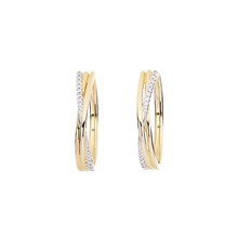 Katinka Berretty Katinka Berretty Creolen Elegant Xpression Large 14k Geelgoud met diamant 06OGW031BR/2