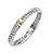 Tirisi Moda TIRISI Moda Armband Grumetta bicolor met diamant TM2266D(2T)