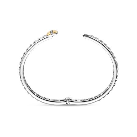 Tirisi Moda TIRISI Moda Armband Grumetta bicolor met diamant TM2266D(2T)