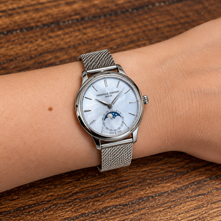 Frederique Constant Frederique Constant Classics Moneta Moonphase Quartz 34mm FC-206MPLB2S6B