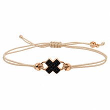 Bron BRON Armband Joy 18k Roségoud met zwarte Korund 8AR3981ZK-27