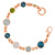 Bron BRON Armband Sushi 18k Roségoud met Aquamarijn, London Blue Topaas, Peridot, Saffier en diamant 8AR4039MIX02BR