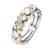 Tirisi Moda TIRISI MODA Ring Bicolor met diamant TM1144D(2T)
