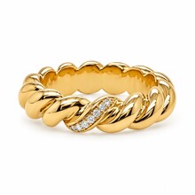 Bron BRON Ring Stax 18k Geelgoud met diamant 8RG4800BR1