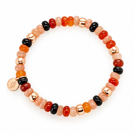 Bron BRON Reflex Armband 18k Roségoud met Carneool en Maansteen 8AR3985MIX63
