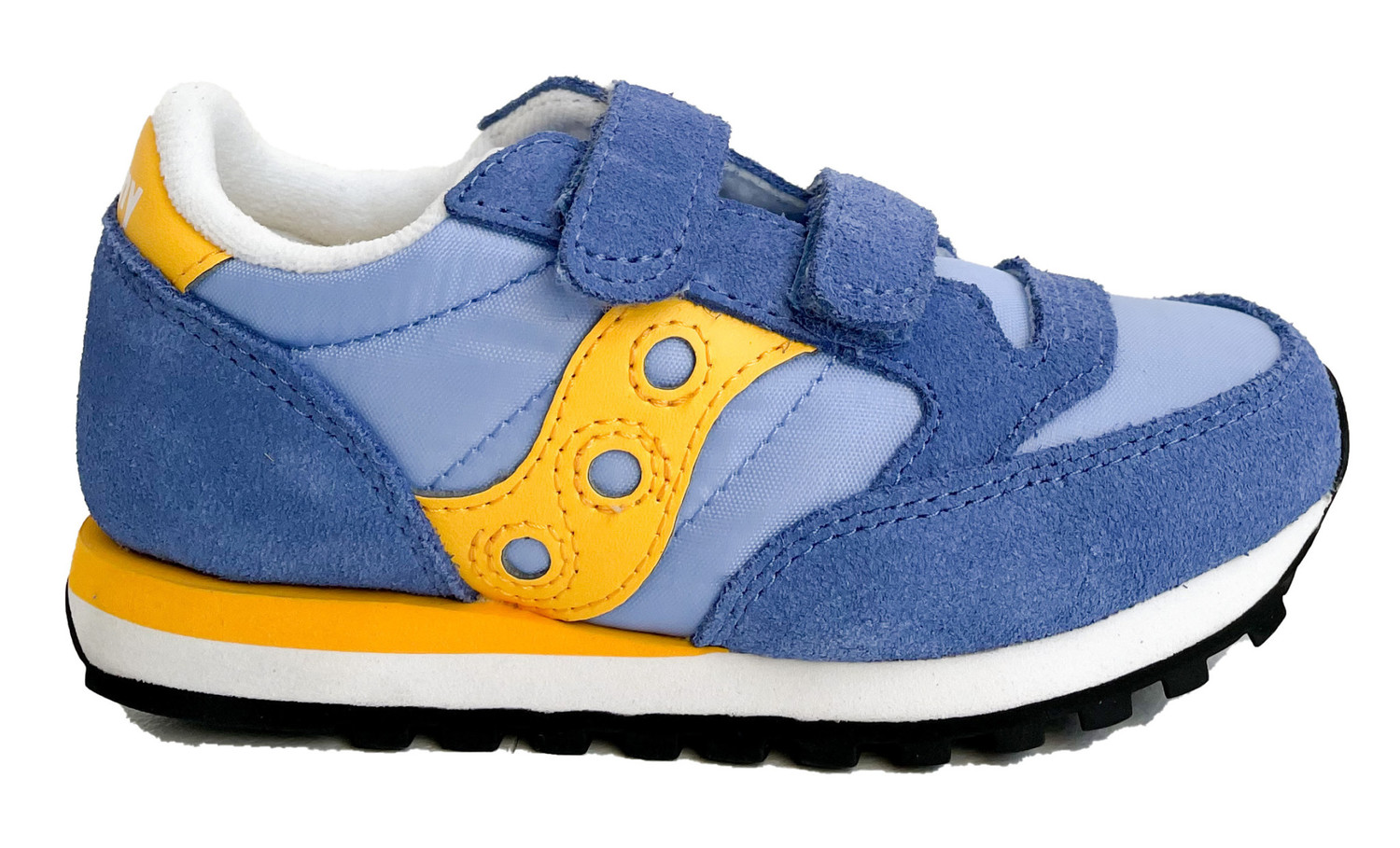 Sneaker met velcro bleu/yellow - Jackie Kid