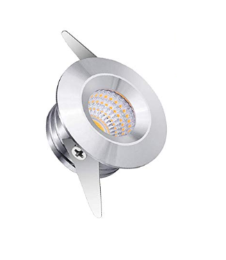 Mini inbouw LED zaagmaat 35mm mini LED 3W zilver