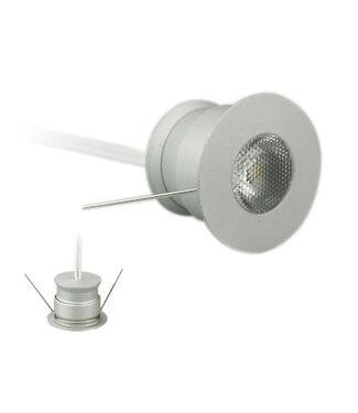 Mini LED spot inbouw 4W 30mm zaagmaat grijs