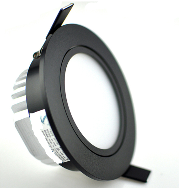 Inbouwspot diameter 110 mm zwart LED 12W zaagmaat dimbaar - Ledspot-planet