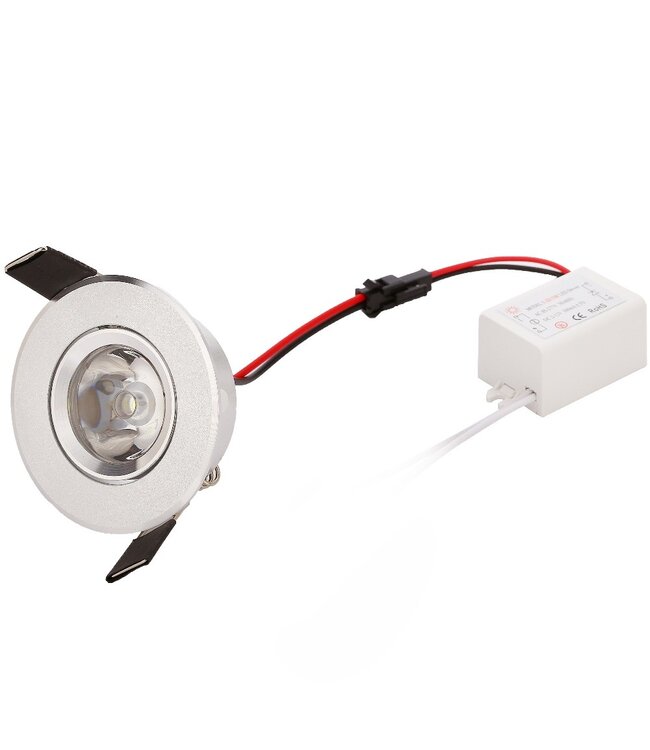 Spot encastrable perçage 60 mm LED 3W faible hauteur