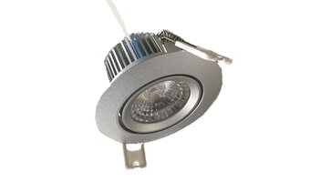 Spot encastrable IP44 LED dimmable inclinable perçage 70 mm