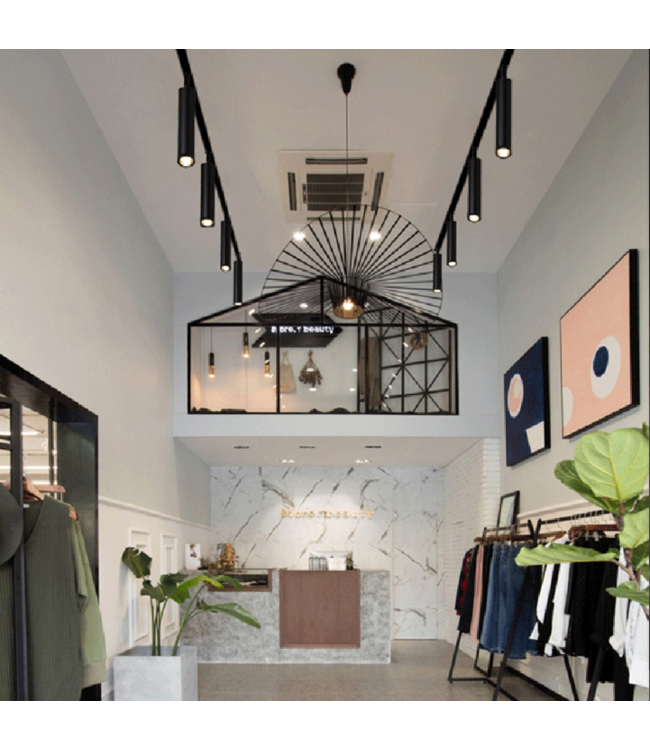 Railverlichting wit of zwart 10W LED