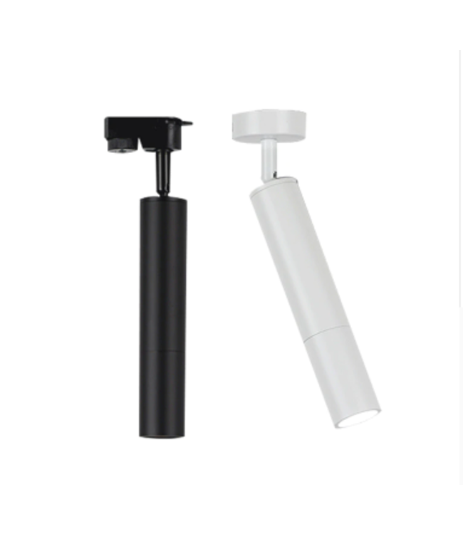 Luminaire rail LED blanc ou noir 10W LED monophase