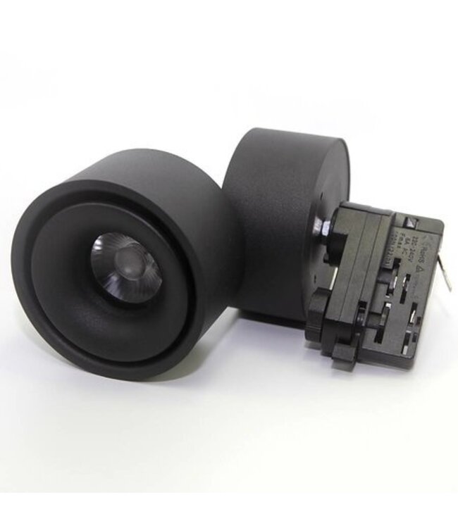 LED spot op rail 15W wit of zwart design dimbaar