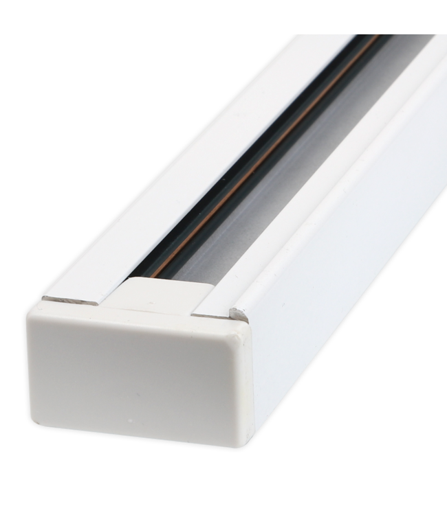 Spanningsrail 1 fase wit of zwart 2 meter
