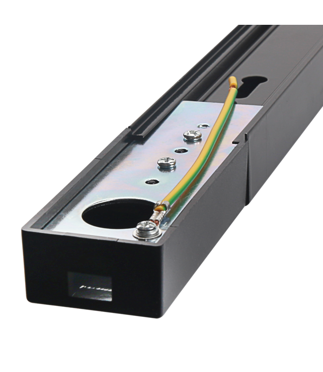 Spanningsrail 1 fase wit of zwart 2 meter