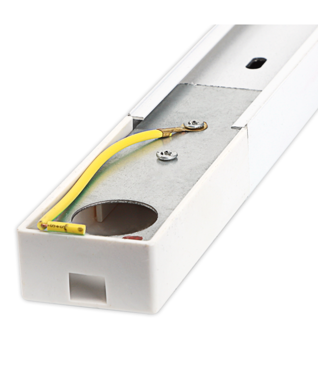 Spanningsrail 1 fase wit of zwart 2 meter