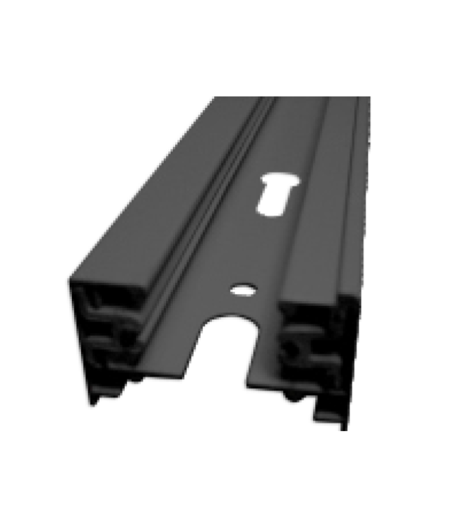 Rail monophase blanc ou noir 2 mètres