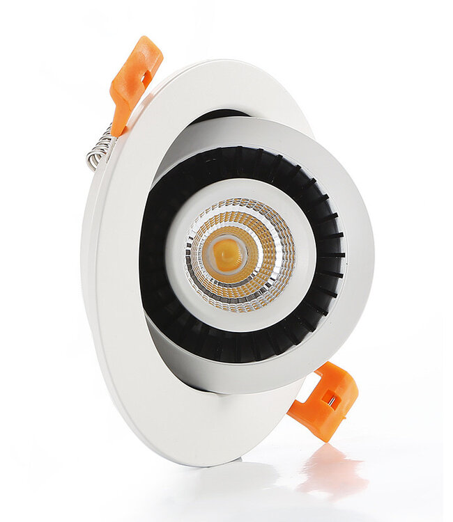 Inbouwspot zaagmaat 60mm LED 5W 30mm hoog kantelbaar dimbaar