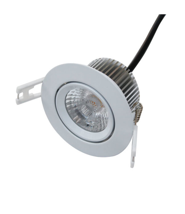 Spot encastrable IP44 LED dimmable inclinable perçage 70 mm