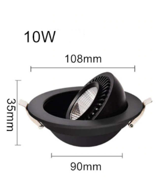 Spot extra plat LED 10W diamètre 110 mm dimmable