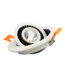 Kantelbare inbouwspot 15W LED zaagmaat 115mm dimbaar