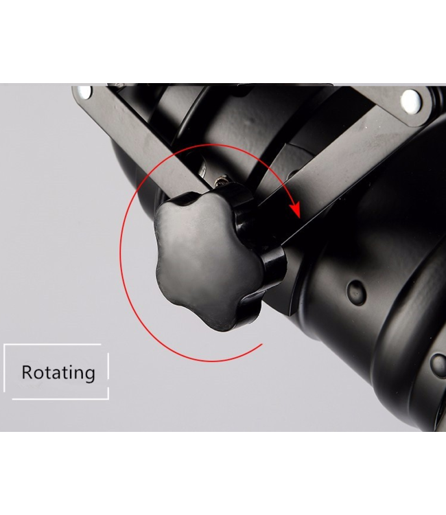 Schaarlamp plafond vintage E27 zwart richtbaar