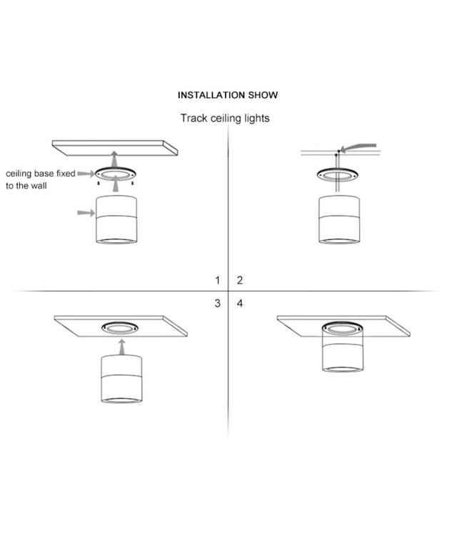 Spot plafond design LED 7W ou 10W orientable dimmable