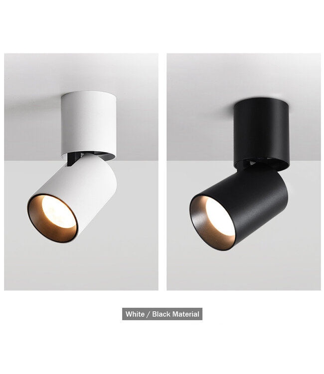 Spot saillie LED 7W dimmable cilindre orientable