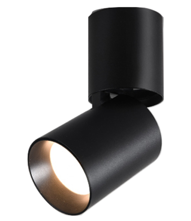 Spot LED saillie noir 7W dimmable orientable