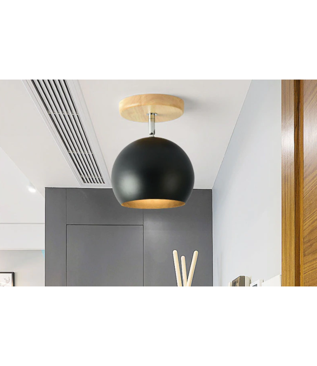Plafondlamp bol wit, zwart of grijs Scandinavisch