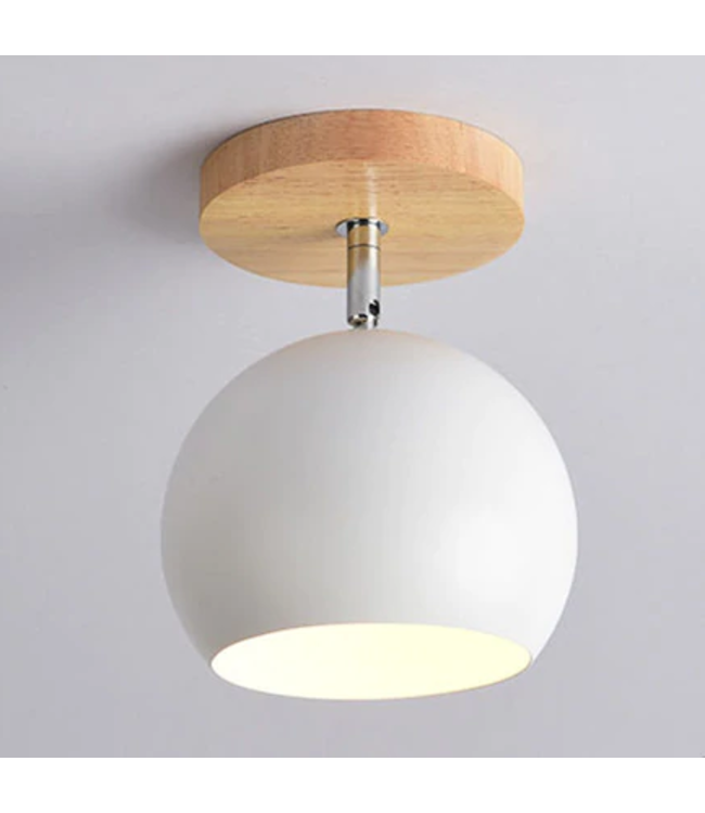 Plafondlamp bol wit, zwart of grijs Scandinavisch