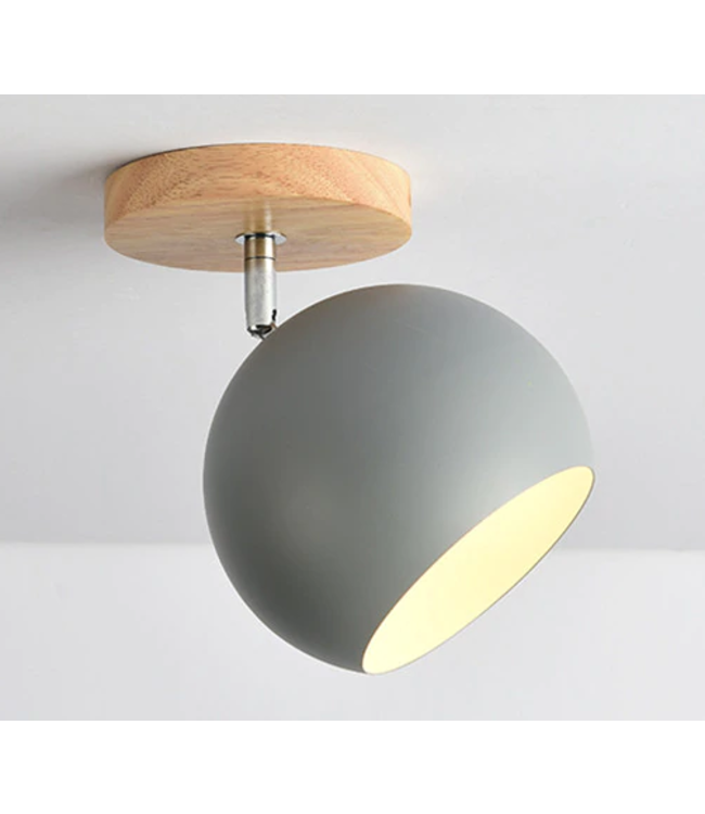 Plafondlamp bol wit, zwart of grijs Scandinavisch