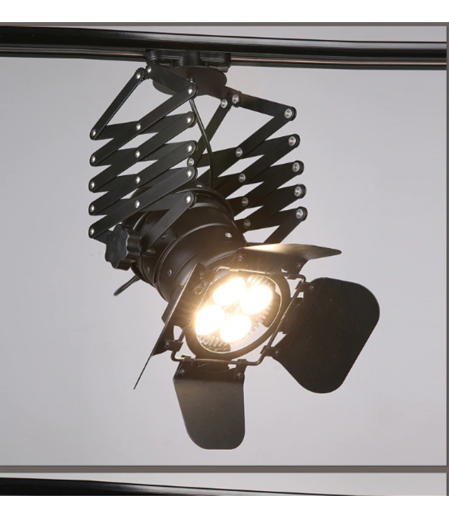 Industriële railverichting zwart E27 monofasig