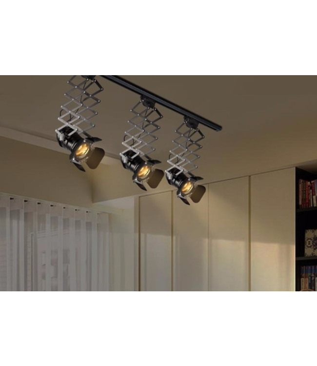 Industriële railverichting zwart E27 monofasig