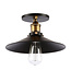 Vintage plafondlamp zwart E27 22, 26 of 30cm diameter
