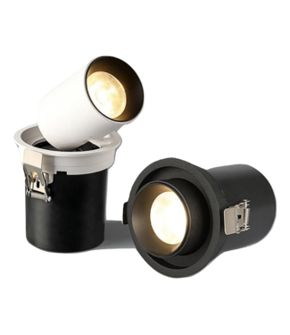 Spot encastrable extensible LED 10W noir ou blanc