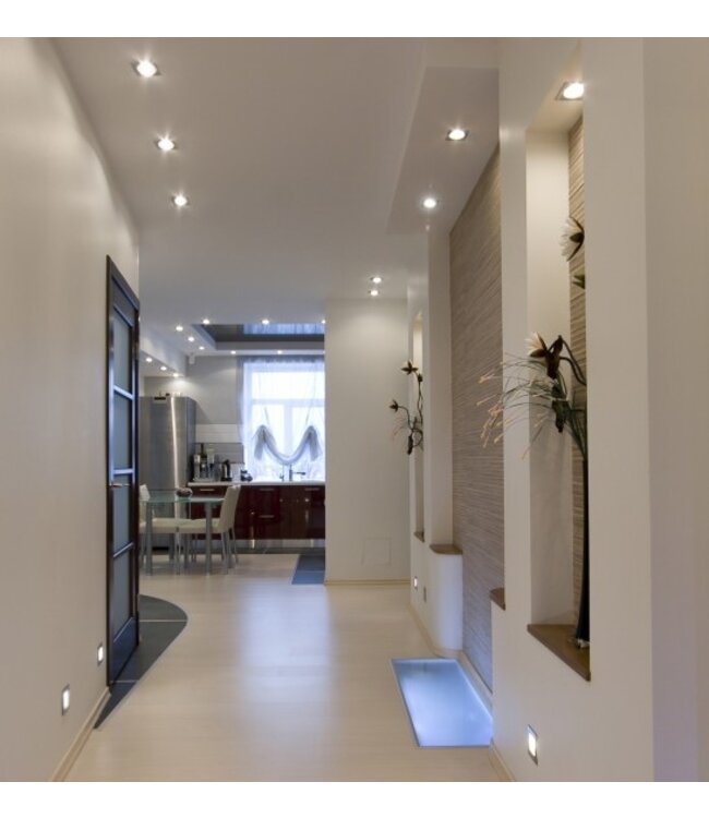 Waterdichte spot IP65 vierkant grijs badkamer