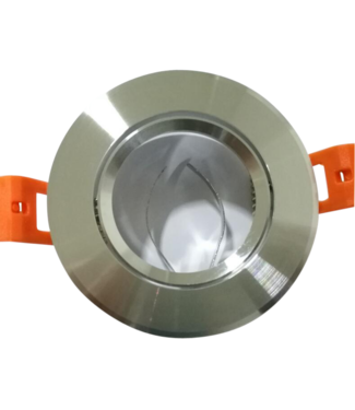 Inbouwspot GU10 aluminium 65 mm zaagmaat