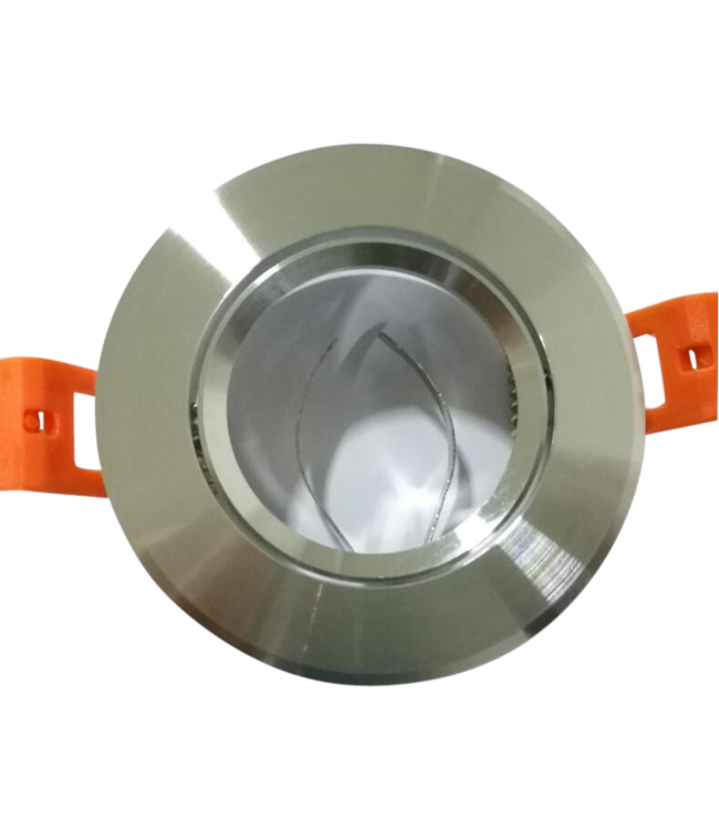 Inbouwspot GU10 aluminium 65 mm zaagmaat