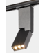 Spot sur rail design 6W LED salon blanc ou noir monophasé ou triphasé
