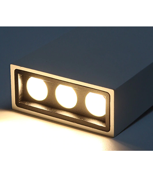 Spot sur rail design 6W LED salon blanc ou noir monophasé ou triphasé