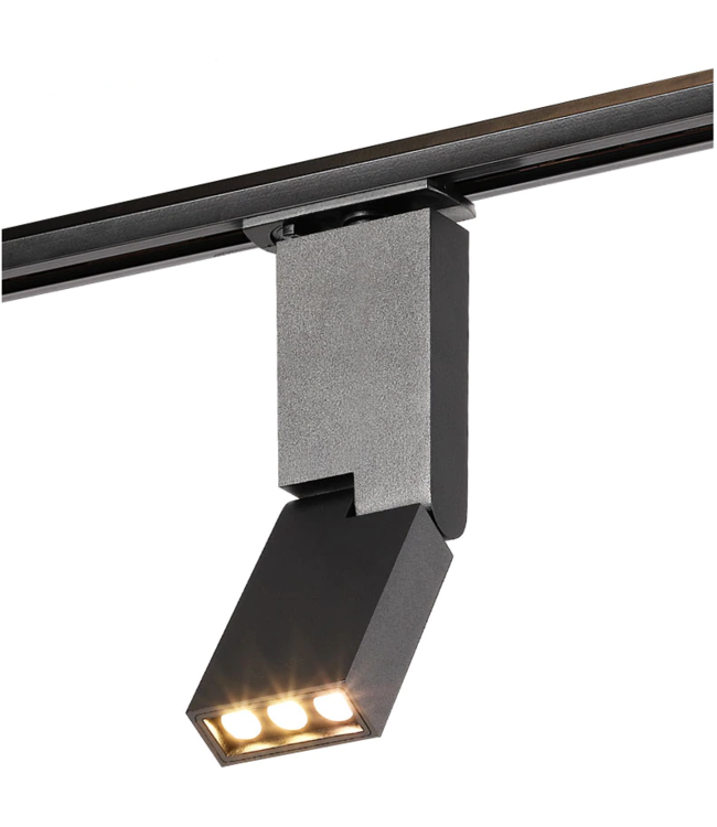 LED railverlichting 6W woonkamer wit of zwart 1 fase of 3 fase