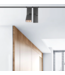 Spot sur rail design 6W LED salon blanc ou noir monophasé ou triphasé