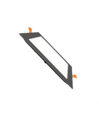 LED inbouwspot vierkant zwart 18W 205 x205mm zaagmaat