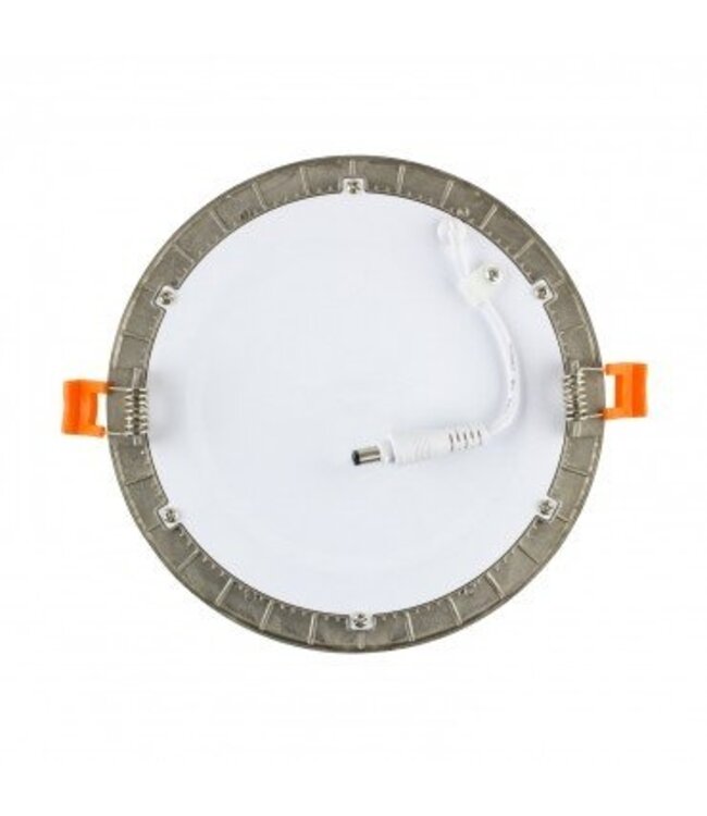 Dalle LED ronde grise encastrable 6W diamètre perçage 110 mm dimmable