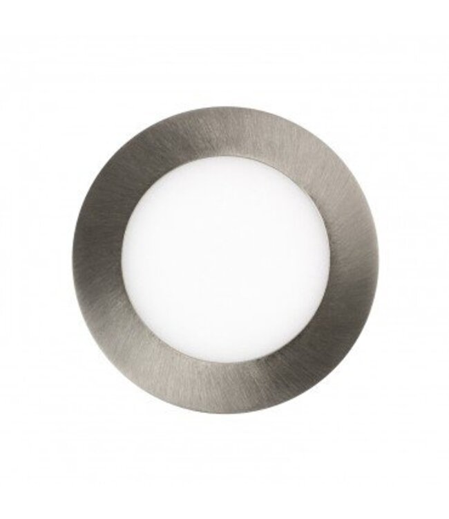 Spot grijs inbouw LED 6W rond zaagmaat 110mm